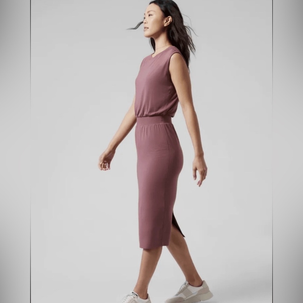 Athleta Santorini Cinch Dress Size Medium NWOT - Picture 6 of 13